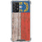 North Carolina Flag Dark Wood Galaxy A72 5G Clear Case